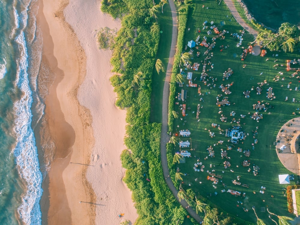 Aerial view of Grand Wailea