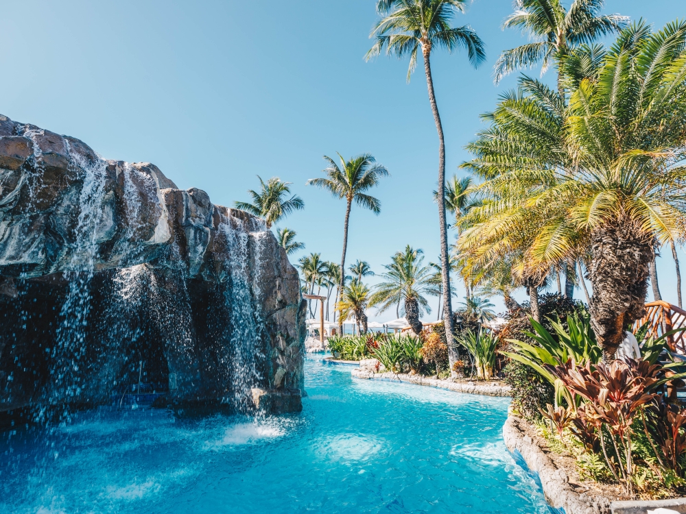 waterfall activity pool