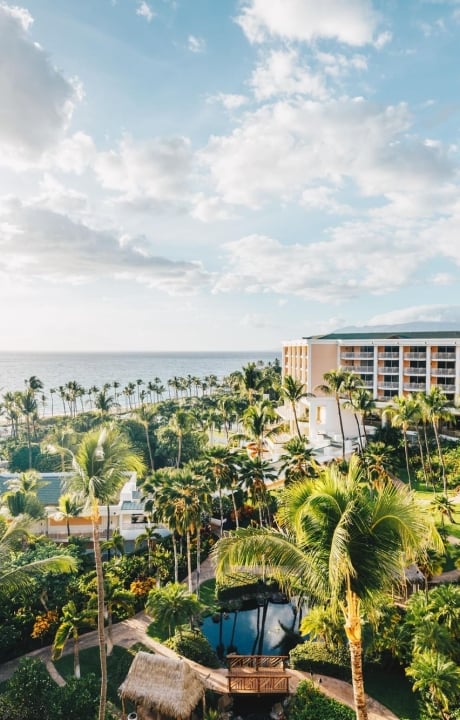 view overlooking the Grand Wailea resort