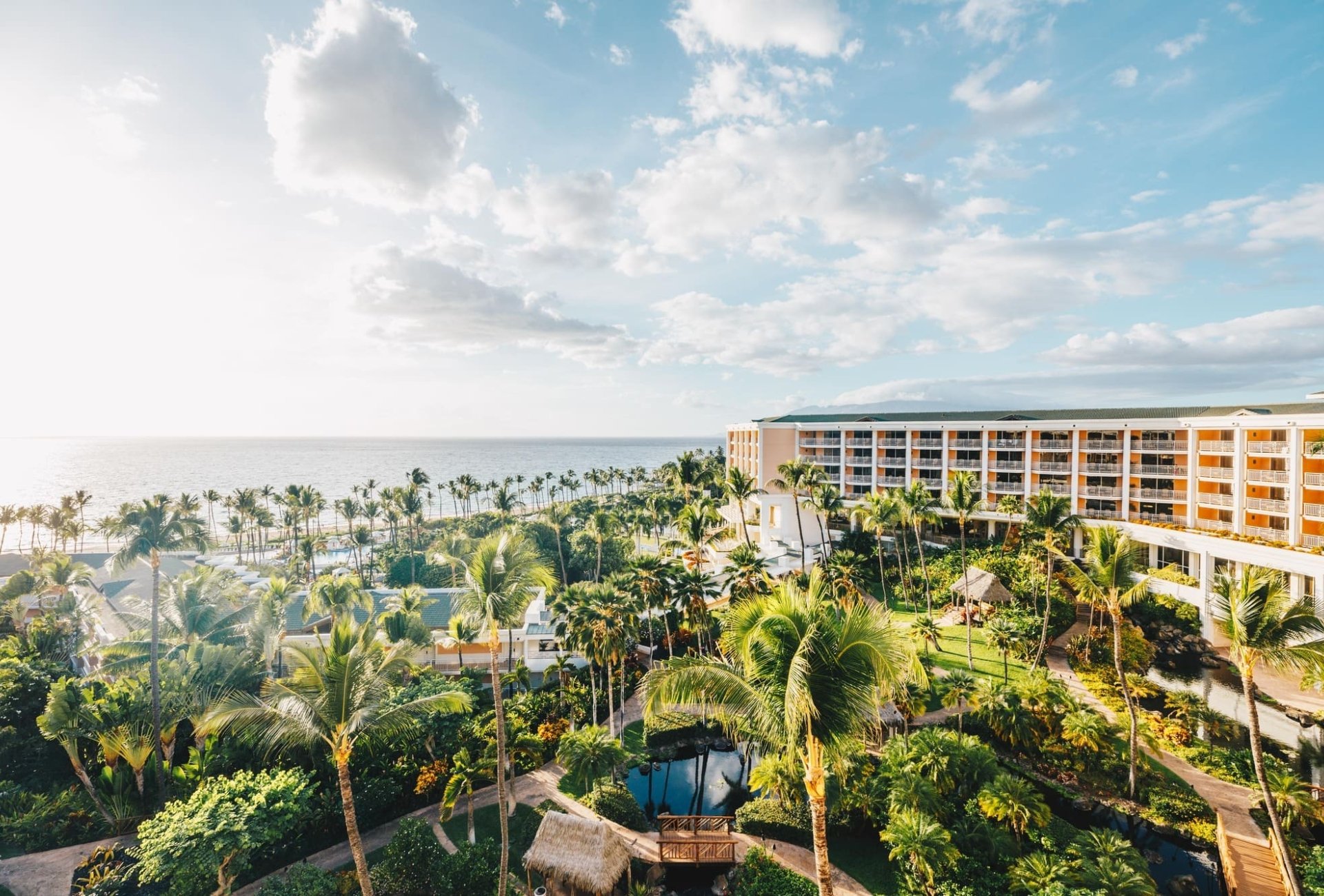 view overlooking the Grand Wailea resort