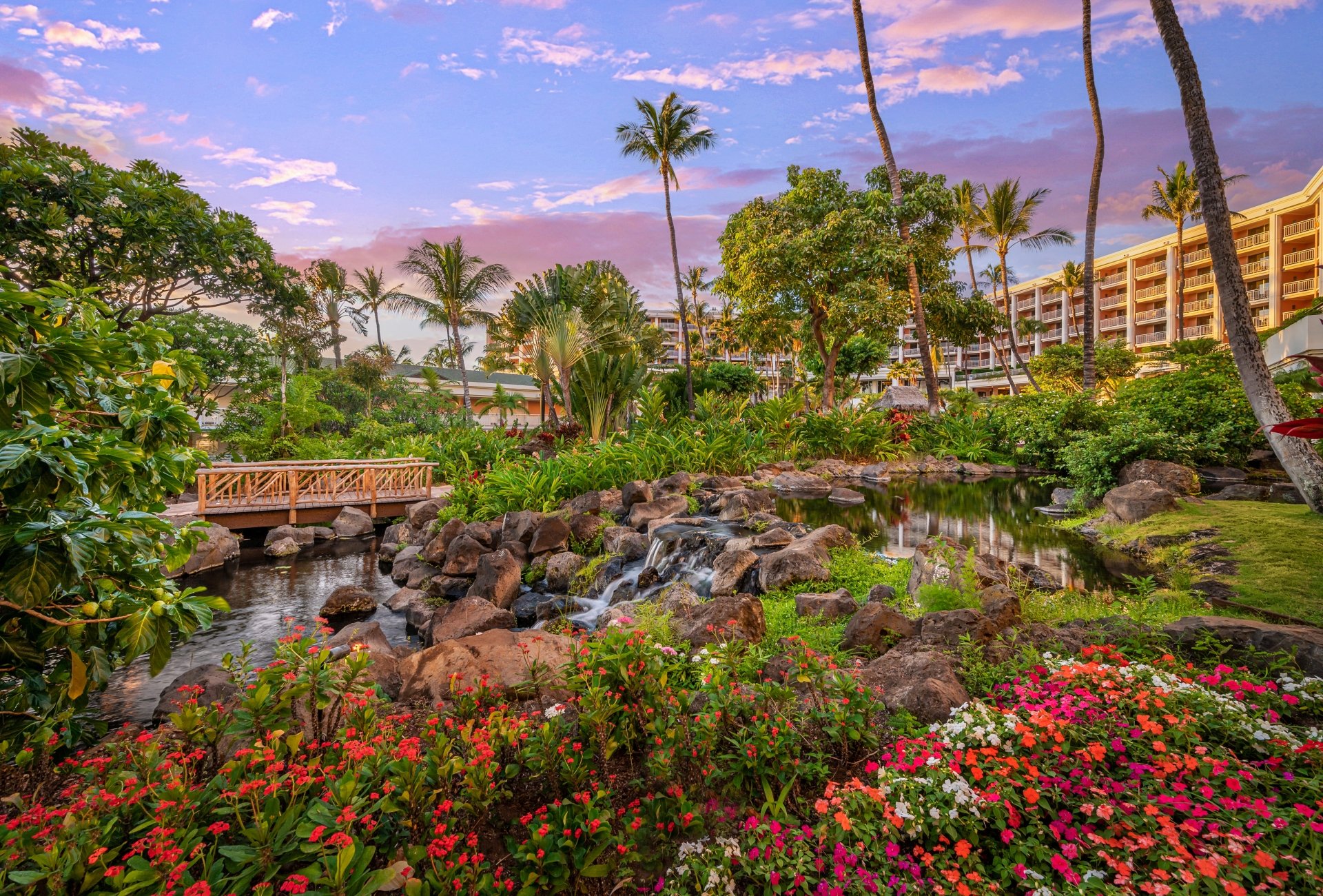 Garden areas of Grand Wailea